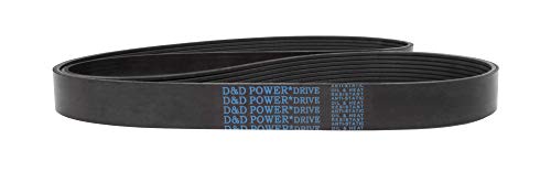D & D PowerDrive 703K6 Poli V Kayış, 6 Bant, Kauçuk