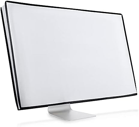 kwmobile Monitör Kapağı ile Uyumlu 24-26 Monitör-tozluk Bilgisayar Ekran Koruyucu-Beyaz