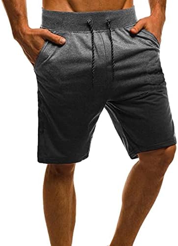 NIUQI erkek Rahat Şort Spor fermuarlı cepler Degrade Renk Moda İş Pantolonu Elastik Bel Spor koşu giysisi