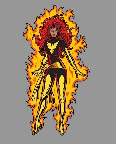 Figpin 920 Marvel X-Men Koyu Phoenix Heykelcik