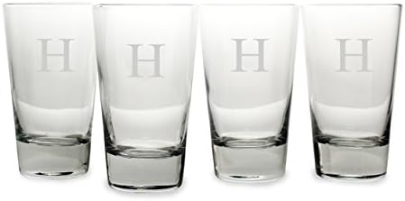 Cathy'nin Konseptleri Kişiselleştirilmiş Bira Bardağı, 4'lü Set, H Harfi