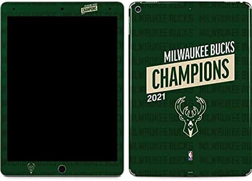 Skinit Çıkartma Tablet Cilt iPad Air 10.5 ile Uyumlu (2019) - Resmi Lisanslı NBA Milwaukee Bucks 2021 Şampiyonlar Tasarımı