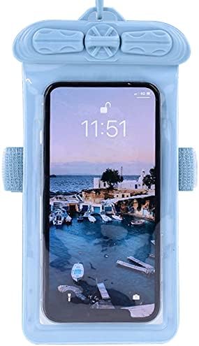 Vaxson telefon kılıfı ile Uyumlu Oppo F3 Artı Su Geçirmez Kılıfı Kuru Çanta [Ekran Koruyucu Film ] Mavi