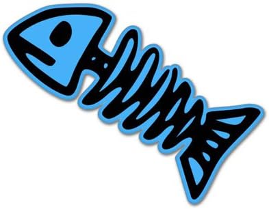 Balık iskeleti Balık Kemikleri Şekillendirici Vinil Araba Sticker Çıkartması-Boyutu Seçin