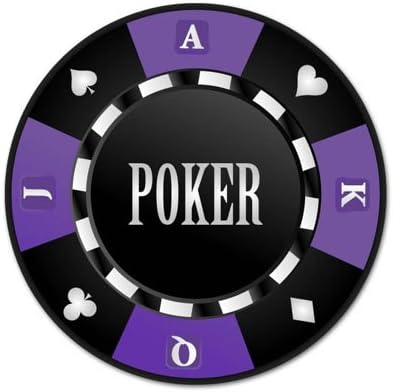 Poker Chip Şanslı Vynil Araba Sticker Çıkartma-Boyutu Seçin