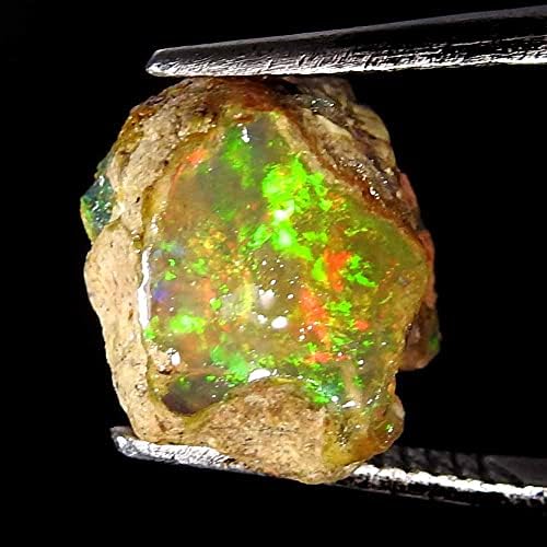 Jewelgemscraft™ 02.71 CT. Ultra Yangın Ham Opal Taş, Doğal Kaba, Taş Kristalleri, Etiyopya Opal Kaya, Takı Yapma Malzemeleri,