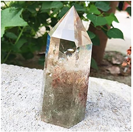 WGPHD Sağlık ve Ev Kaliteli Doğal Bahçe Kuvars Noktası Hayalet Kristal Değnek Taş Kulesi mineral örneği Şifa