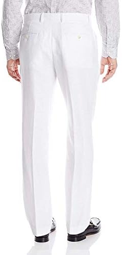 Perry Ellis erkek Düzenli Fit Keten Takım Elbise Pantolon (Bel Ölçüsü 28-54 Büyük ve Uzun)