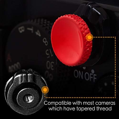 Yumuşak Deklanşör Düğmesi (2 Paket/Kırmızı) high-end Saf Bakır Kamera Deklanşör Düğmesi