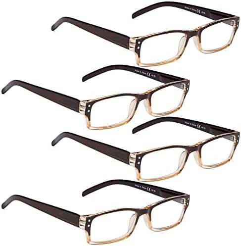 LUR 3 Paket Yarım jant okuma gözlüğü + 4 Paket Klasik okuma gözlüğü(Toplam 7 Çift Okuyucu +4.00)