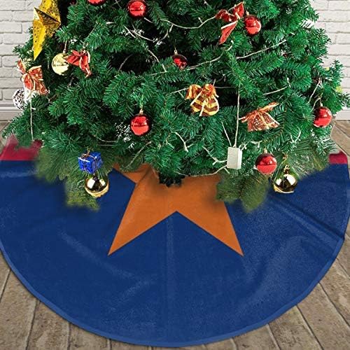 LVeShop Arizona Bayrağı Noel Ağacı Etek Lüks Yuvarlak Kapalı dış mekan matı Rustik Noel Ağacı Tatil Süslemeleri（30/36/48