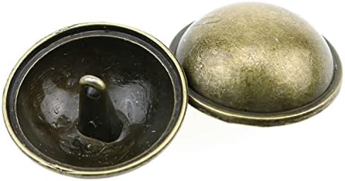 E-üstün 10 ADET Bronz Mantar Kubbeli Düğmeler 25mm Antik Pirinç Kubbe Düğmeleri Takım Elbise, Mont, Üniforma, Gömlek ve Ceket