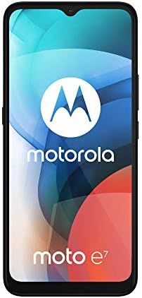 Motorola Moto E7 Çift SIM 32GB (Yalnızca GSM | CDMA Yok) Fabrika Kilidi Açılmış 4G / LTE Akıllı Telefon (Mineral Gri) - Uluslararası