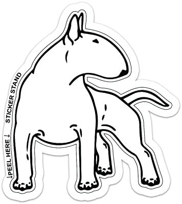 Bull Terrier köpek araba tampon çıkartması çıkartması 6 x 6