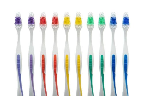 200 Paket Diş Fırçası Standart Klasik Orta Yumuşak Diş Fırçası Toplu Ayrı Ayrı Sarılmış