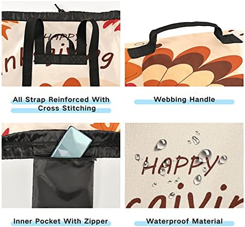 Şükran Sevimli Türkiye Kabaklar çamaşır torbası Omuz Askıları ile çamaşır sırt çantası İpli Kapatma Asılı Sepet Çamaşır Daire