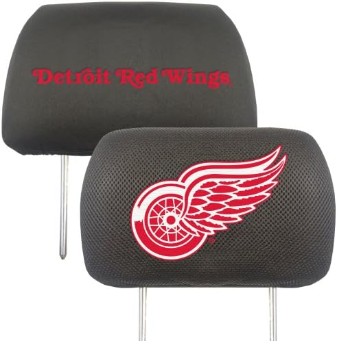 FANMATS 14781 NHL Detroit Red Wings Polyester Baş Dayanağı Kapağı, 10 x 13