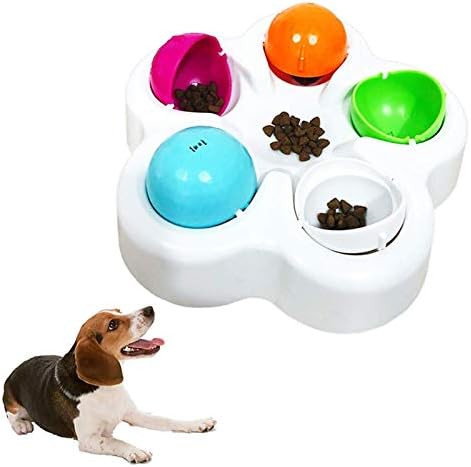FEGOCLT IQ Akıllı Pet Bulmaca Dayanıklı Güvenli Renkli Yavaş Besleme Tedavi Köpek Oyuncak İnteraktif Kaymaz Alt kolay temiz