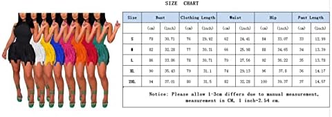 Kadınlar için iki Parçalı Kıyafetler Kolsuz Leotard Üstleri Bodycon Fringe Püskül Şort Setleri Parti Tulumlar Clubwear