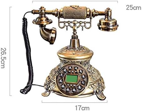 KXDFDC Telefon Döner Antika Telefon, Ev Retro Telefon Moda Döner Vintage Telefon Ev Dekorasyon için