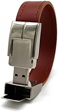 PDGJG USB Flash Sürücü 64 gb Deri Metal Anahtarlık 32 gb 16 gb 8 gb 4 gb Usb2. 0 Bilek Bandı (Kapasite : 64 GB, Renk: Siyah)