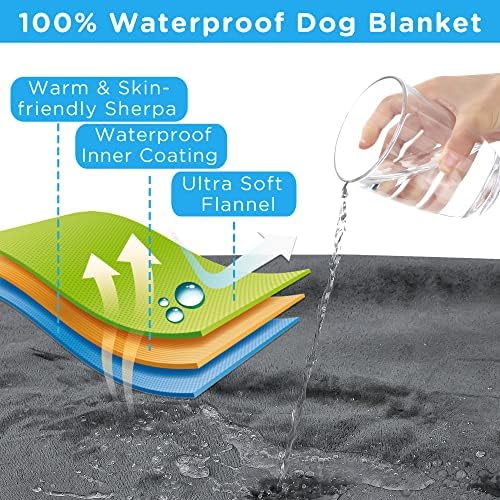 Küçük Orta Köpekler için SEAMOUR su geçirmez köpek battaniyesi, Kanepe yatak kanepe koruyucu için geri dönüşümlü sıvı işemek