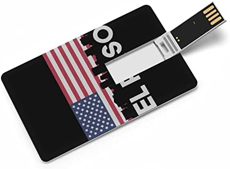 El Paso Tx Amerikan Bayrağı Flash Sürücü USB 2.0 32G & 64G Taşınabilir Bellek Sopa Kart için PC / dizüstü