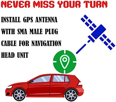 Navigasyon Kafa Ünitesi için GPS Anten SMA Erkek Fiş Kablosu