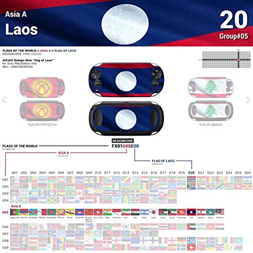 Sony PlayStation Vita tasarım cilt Laos bayrağı çıkartma PlayStation Vita için