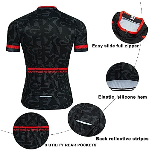 MOXİLYN Erkekler Bisiklet Jersey Seti bisiklet şortları ve Forması Takım Elbise 9D Yastıklı Bisiklet Önlükler MTB Gömlek