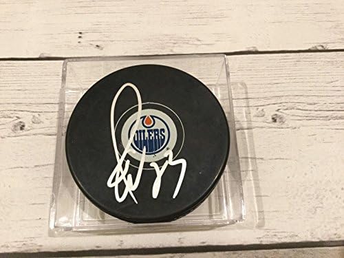Martin Gelinas İmzalı İmzalı Edmonton Oilers Hokey Diski a-İmzalı NHL Diskleri