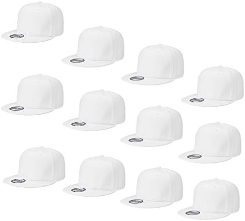 Falari Toptan 12 Paket Snapback Şapka Kap Hip Hop Tarzı Düz Fatura Boş Düz Renk Ayarlanabilir Boyutu