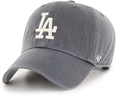 '47 Los Angeles Dodgers Baba Şapkası Beyzbol Şapkasını Temizliyor-Kömür