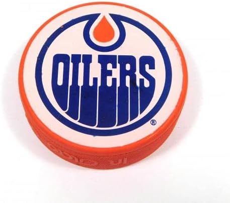 Justin Schultz İmzaladı NHL Takımı Turuncu Hokey Diski Oilers Otomatik İmzalı NHL Diskleri