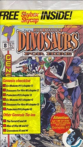 Kiralık Dinozorlar (Malibu) 8G (4.) (çantada) VF / NM; Malibu çizgi romanı