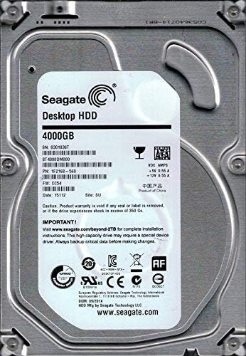 Seagate ST4000DM000 F / W: CC54 P / N: 1F2168-568 SU S30 4 TB Masaüstü Sabit Disk (Yenilendi)