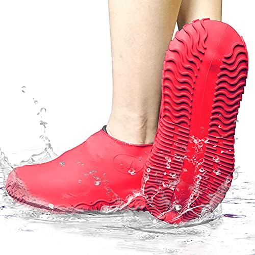 Yeniden kullanılabilir Lateks Yağmur Kaymaz Kapakları Çizme Ayakkabı Su Geçirmez Ayakkabı Galoş Yağmur Dişli trekking ceketleri