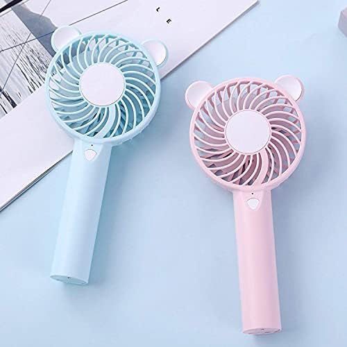 USB Taşınabilir el fanı Küçük Taşınabilir Fanlar Mini el fanı Şarj Edilebilir Elektrikli Fan, vertice, (Renk : Pembe)