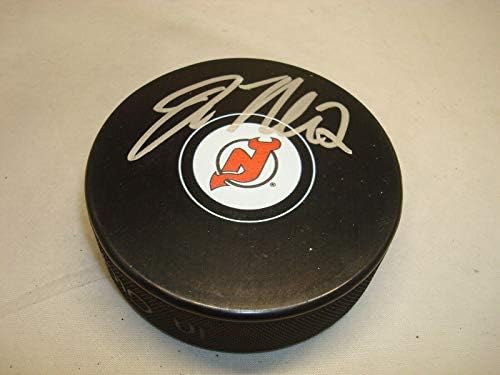 John Moore İmzalı New Jersey Devils Hokey Diski İmzalı 1A İmzalı NHL Diskleri