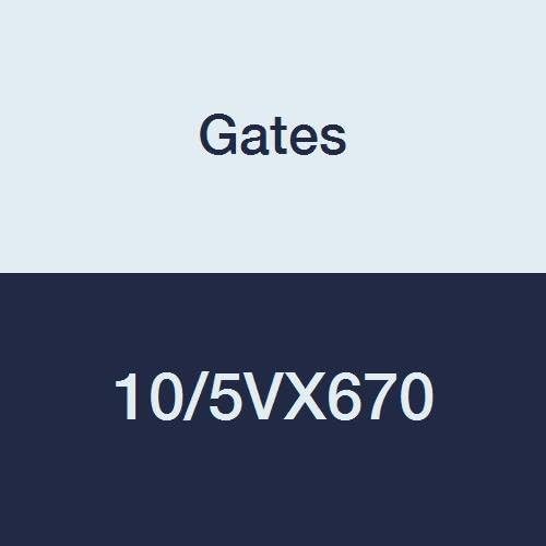 Gates 10 / 5VX670 Süper HC Kalıplı Çentik Güç Bandı Kayışı, 5VX Kesit, 6-1 / 4 Toplam Genişlik, 35/64 Yükseklik, 67.0 Kemer