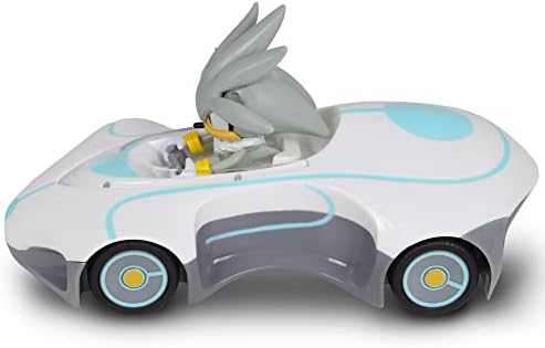Team Sonic Racing RC: Silver - NKOK (682), 1:28 Ölçekli 2.4 GHz Uzaktan Kumandalı Araba, 6.5 Kompakt Tasarım, Resmi Lisanslı