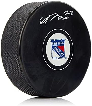 Adam Fox New York Rangers İmzalı Hokey Diski - İmzalı NHL Diskleri