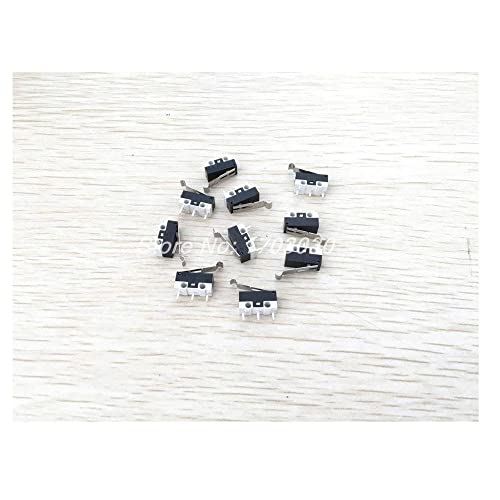 10 x R Şekilli Kolu 3 Pin Anlık SPDT Mini Mikro Anahtarı Normalde Açık Yakın