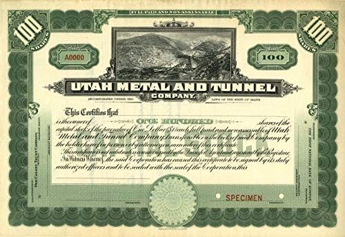 Utah Metal ve Tünel A. Ş. - Stok Sertifikası