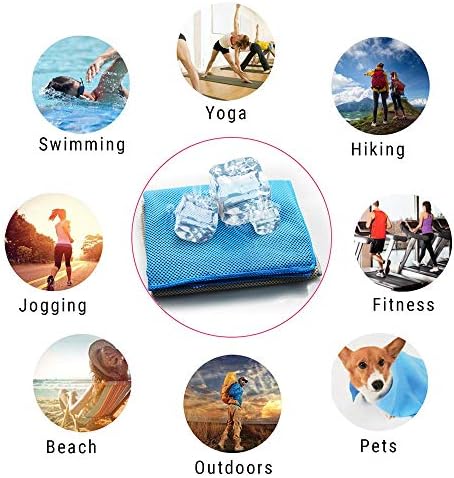 YUMUO Spor serinletici havlu, BUZLU Havlu Spor Havlu Nefes Soğuk Boyun Anında Soğutma Spor Salonu Yoga Koşu Açık c
