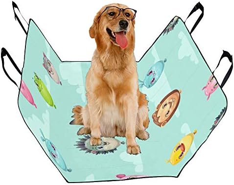 ENEVOTX Köpek Koltuğu Kapağı Özel Hayvan Balon Elle Çizilmiş Romantik Baskı Köpekler için Araba Koltuğu Kapakları 100 % Su