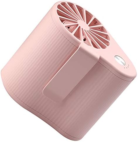 ISMARLAMA Mini Taşınabilir Asılı Fan USB Şarj Edilebilir Fan Cep Fan Soğutucu Fan Ev Ofis Araba için Pil ile Pembe