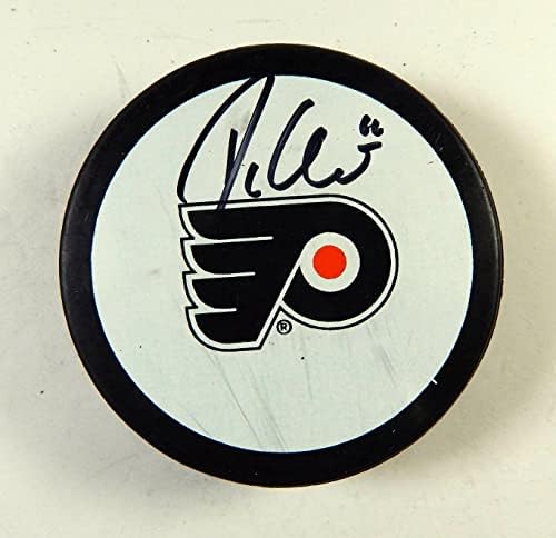 Mike Raffl İmzalı Philadelphia Flyers Hokey Diski Otomatik 283 İmzalı NHL Diskleri