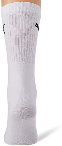 PUMA Unisex Yetişkin Hafif Mürettebat Çorapları (3'lü Paket) (10, 12) (Beyaz)