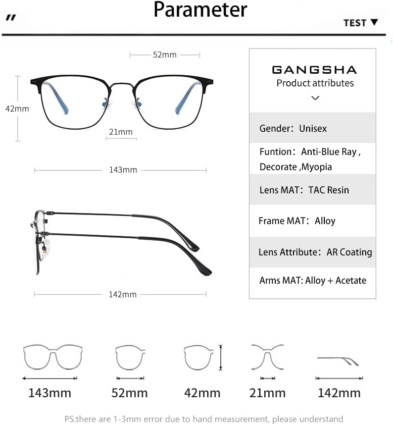 Mavi ışık engelleme gözlük kare Unisex tasarım gözlük çerçevesi, Anti göz yorgunluğu bilgisayar oyunu gözlük gözlük
